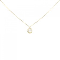 K18YG ソリティア ダイヤモンド ネックレス 0.22CT