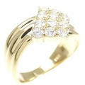K18YG ダイヤモンド リング 0.54CT