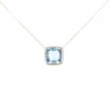 【リメイク】K18YG アクアマリン ネックレス 2.28CT