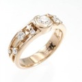 K18PG ダイヤモンド リング 0.230CT