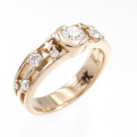 K18PG ダイヤモンド リング 0.230CT