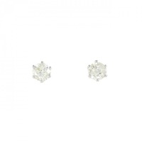 PT ソリティア ダイヤモンド ピアス 1.00CT