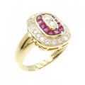 750YG ルビー リング 0.52CT
