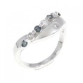 K18WG アレキサンドライト リング 0.14CT