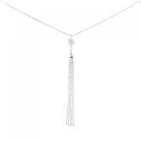 K18WG ダイヤモンド ネックレス 0.26CT