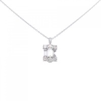 K18WG/PT ダイヤモンド ネックレス 1.00CT