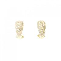K18YG パヴェ ダイヤモンド ピアス/イヤリング 1.00CT