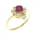K18YG ルビー リング 0.53CT