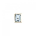【リメイク】K18YG アクアマリン ピアス 1.07CT 片耳