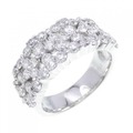 750WG フラワー ダイヤモンド リング 1.83CT