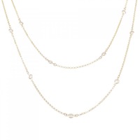 K18PG ダイヤモンド ネックレス 0.70CT