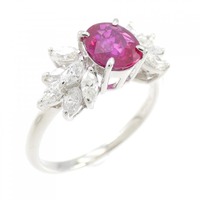 PT ルビー リング 0.85CT