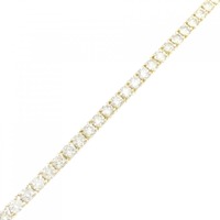【新品】K18YG ダイヤモンド ブレスレット 7.00CT