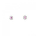 【新品】PT ルビー ピアス 0.15CT