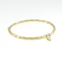 750YG ハート バングル