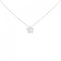 K18WG スター パヴェ ダイヤモンド ネックレス 0.20CT