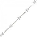 K18WG ダイヤモンド ブレスレット 0.1CT