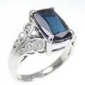 PT インディゴライトトルマリン リング 3.17CT