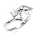 PT ドルフィン ダイヤモンド リング 0.10CT