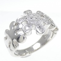 K18WG ダイヤモンド リング 0.16CT