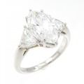 PT ダイヤモンド リング 3.266CT E SI2 マーキスカット