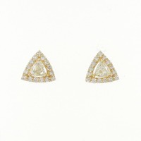 【新品】K18YG ダイヤモンド ピアス 0.44CT