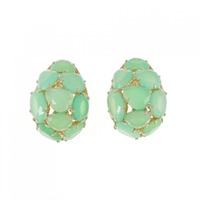 ポメラート クリソプレーズ イヤリング