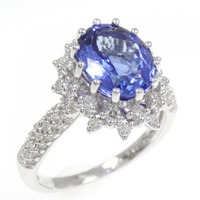 K18WG タンザナイト リング 3.14CT