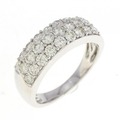 K18WG パヴェ ダイヤモンド リング 1.00CT