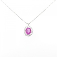 PT サファイヤ ネックレス 1.026CT