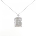 K18WG ダイヤモンド ネックレス 3.00CT