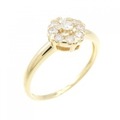 K18YG ダイヤモンド リング 0.24CT