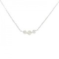 K18WG ダイヤモンド ネックレス 0.30CT
