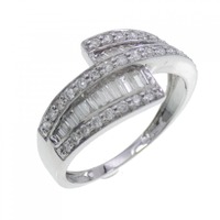 K18WG ダイヤモンド リング 0.50CT