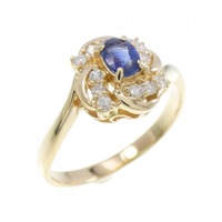 K18YG サファイヤ リング 0.19CT