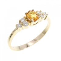 K18YG シトリン リング 0.17CT