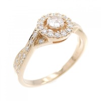 K18PG ダイヤモンド リング 0.30CT