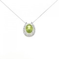 K14WG/K10WG ペリドット ネックレス 2.56CT
