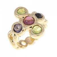 シャネル カラーストーン リング