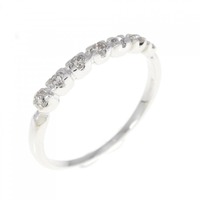 K18WG ダイヤモンド リング 0.15CT