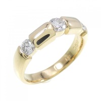 K18YG スリーストーン ダイヤモンド リング 0.50CT