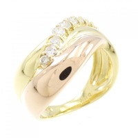 K18YG/K18PG ダイヤモンド リング 0.30CT
