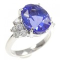 PT タンザナイト リング 5.07CT