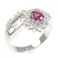 PT ルビー リング 0.39CT