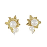 K18YG アコヤパール ピアス