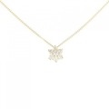K18YG フラワー ダイヤモンド ネックレス 0.31CT