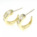 K18YG ダイヤモンド ピアス 0.6CT