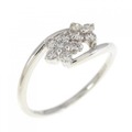 PT フラワー ダイヤモンド リング 0.20CT