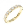 【リメイク】K18YG フルエタニティ ダイヤモンド リング 1.50CT