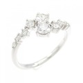 K18WG ダイヤモンド リング 0.50CT